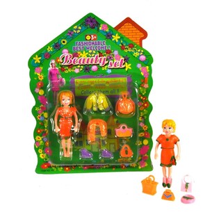 Set de mu&ntilde;eca peque&ntilde;o en tarjeta (6 uds.)