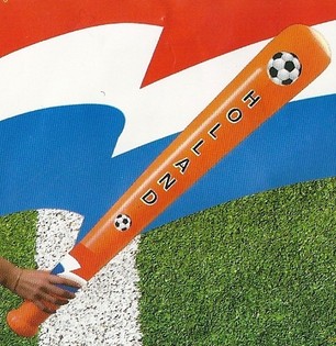 Bate inflable naranja, ¡90 cm de largo! (12 uds.)