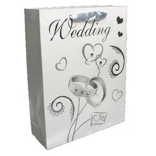 Bolsa de Regalo para Boda Plateada (12 uds.)