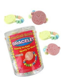 Pulsera de Caramelos 14g en Bote (100 uds.)