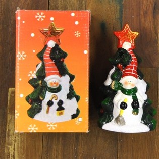 Portavelas Modelo Árbol de Navidad con Figura (4 uds.)
