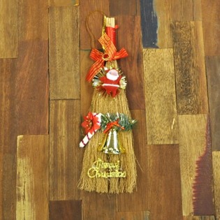 Colgador de Puerta Navideño Escoba (12 uds.)