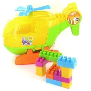 HELICÓPTERO GRANDE CON BLOQUES DE CONSTRUCCIÓN