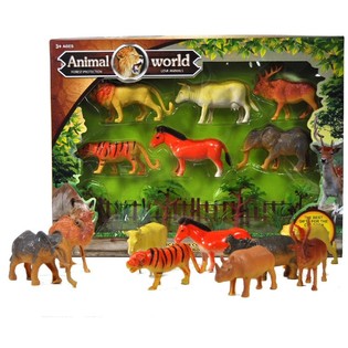 Set de Figuras de Animales Salvajes en Caja