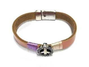 Pulsera de Lujo Estilo Ibiza Rosa Palo Peace | Mayorista