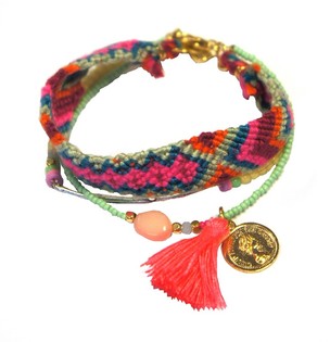 PULSERA ESTILO IBIZA DE 3 CAPAS (1 ud.)