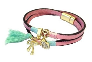 Pulsera Rosa Estilo Ibiza (1 ud.)
