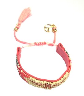 Pulsera Rosa Estilo Ibiza (1 ud.)