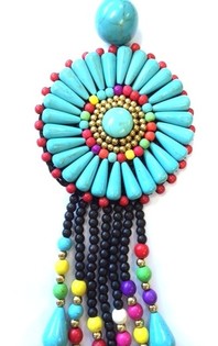 Llavero Turquesa Estilo Ibiza (1 ud.)