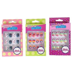 U&ntilde;as postizas adhesivas para ni&ntilde;os (12 uds.)