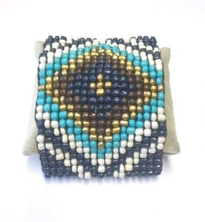 Pulsera Azteca Azul (1 ud.)