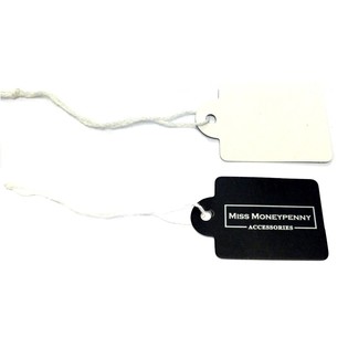 Etiqueta de Joyer&iacute;a "Miss Moneypenny" con Cord&oacute;n 3x2.5cm (100 uds)
