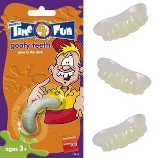 DIENTES QUE BRILLAN EN LA OSCURIDAD SMIFFY'S (12 uds.)