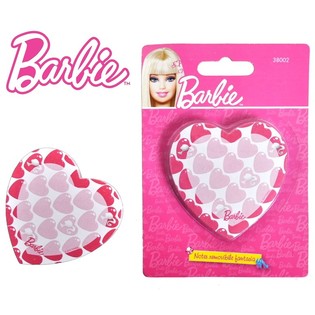 BLOC DE NOTAS BARBIE EN FORMA DE CORAZÓN EN BLÍSTER (6 uds.)