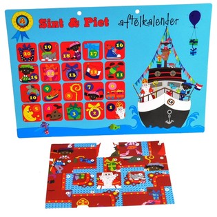 Calendario de Cuenta Atrás de Sinterklaas y Piet - Modelo 2 (9 uds.)