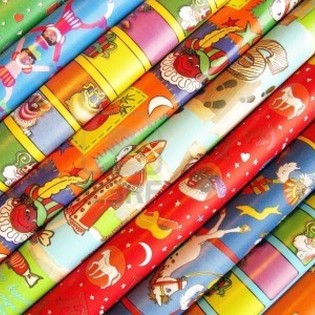 Rollos de Papel de Regalo de San Nicolás Sinterklaas 250 x 50 cm (5 uds.)