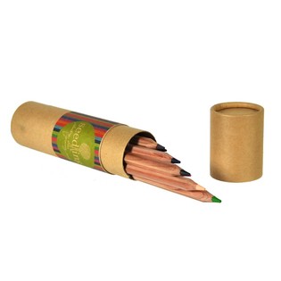 Seedling - 12 lápices de colores gruesos en tubo (Pack de 4)