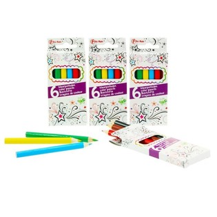 6 pequeños lápices de colores (48 uds)