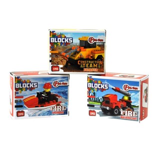 Bloques de Construcci&oacute;n Bricks - Serie Bomberos/Construcci&oacute;n (9 ud.)
