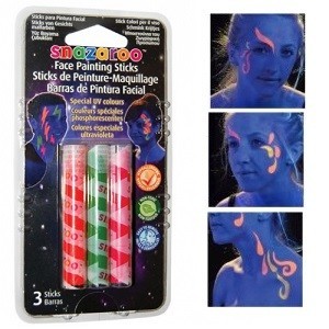 SNAZAROO - Pintura Facial UV Especial (6 uds.)