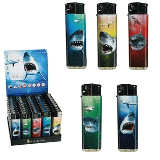 ENCENDEDORES EL&Eacute;CTRICOS TIBURONES EN EXPOSITOR - HASTA AGOTAR (50 uds.)