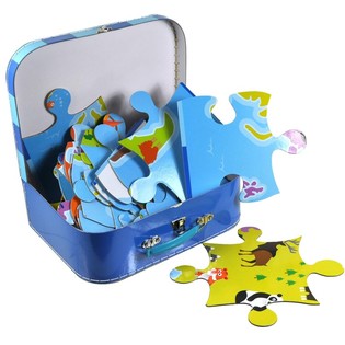 Gran Puzzle Mapa del Mundo en Malet&iacute;n