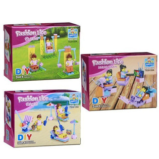 BLOQUES DE CONSTRUCCI&Oacute;N BRICKS - SERIE NI&Ntilde;AS (24 uds.)