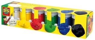 T&eacute;mpera SES Creative Basic, 6x50ml (6 colores) (1 ud.)