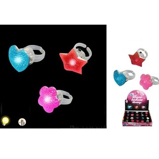ANILLOS LUMINOSOS MULTICOLOR EN EXPOSITOR (36 ud.)