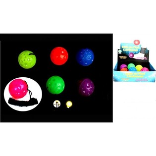BAL&Oacute;N DE F&Uacute;TBOL LUMINOSO CON EL&Aacute;STICO (12 ud.)