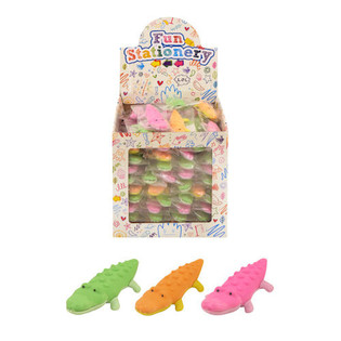 Gomas de Borrar Modelo: Cocodrilo en Expositor (84 uds.)
