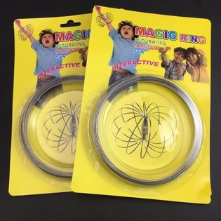 Magic Rings / Flow Rings - Anillo M&aacute;gico 3D Cin&eacute;tico - MULTICOLOR | EN TARJETA (12 uds)