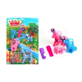 Gran Set de Juego Familia de Ponis en Cart&oacute;n (6 uds.)