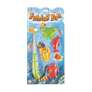 JUEGO DE PESCA MAGN&Eacute;TICO EN TARJETA (12 uds.)