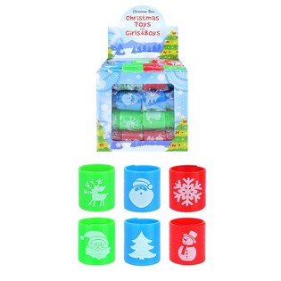 MINI ESPIRALES DE NAVIDAD &Oslash;3,5 CM EN EXPOSITOR (60 uds.)