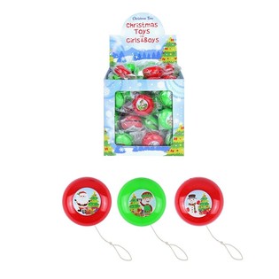 YO-YOS DE NAVIDAD PARA REGALAR &Oslash; 3,8 CM EN EXPOSITOR (72 ud.)