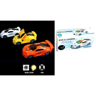 Coche de Polic&iacute;a Bump & Go con Luces y Sonido (1 ud.)