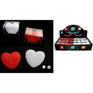 CORAZ&Oacute;N LED DE PIE, CAMBIA DE COLOR EN DISPLAY (12 uds.)