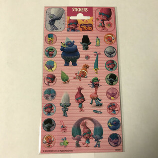 Hoja de Pegatinas TROLLS - 20 x 10 cm (10 uds.)