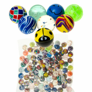 MIX PELOTAS SALTARINAS &Oslash; 2,7 cm (100 uds.)