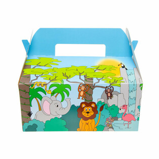 CAJA DE MENÚ JUNGLE - 22,5 x 12 x 9,5 cm (24 uds.)