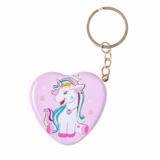 LLAVERO DE UNICORNIO CON CAJITA MET&Aacute;LICA (24 uds.)