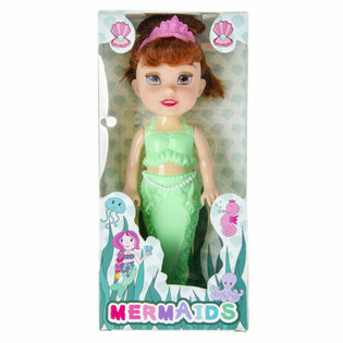 Adorable Mu&ntilde;eca Sirena en Caja con Ventana, 18 cm (12 uds.)