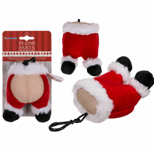 Llavero de Peluche Pap&aacute; Noel con Sonido de Pedo (24 uds.) - MEGA BARATO