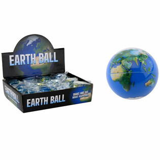 Bola de Purpurina Globo Terr&aacute;queo &Oslash;6,5 cm en Expositor (12 uds)