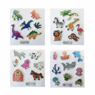 Pegatinas de Purpurina - Modelo: Mix de Animales (100 uds.)