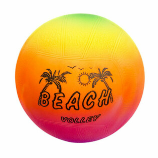 PELOTA DE V&Oacute;LEY PLAYA, 23 CM - COLORES ARCO&Iacute;RIS (10 uds.)