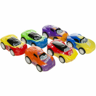 Divertidos Coches de Deporte de Fricción con Ojos - Mix (48 ud.)