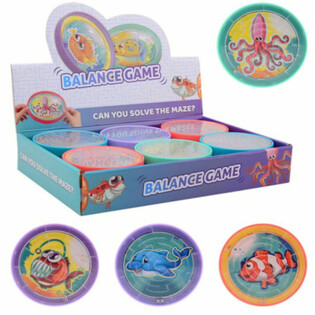 Juego de Laberinto Redondo Animales Marinos (24 unidades)