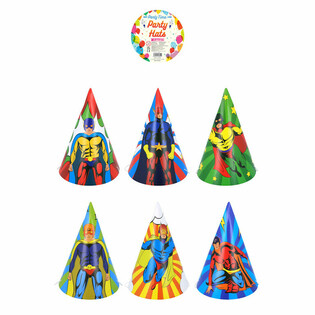 GORROS DE FIESTA - MIX SUPERH&Eacute;ROES (120 unidades)